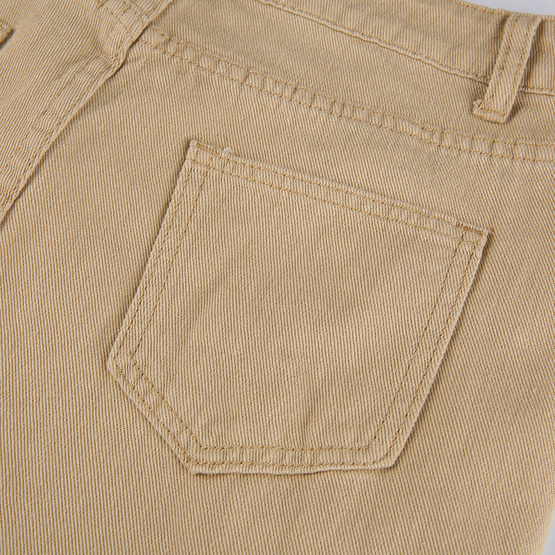 Spice Girl Style High Waist Slim Jeans Bell Bottoms Pants